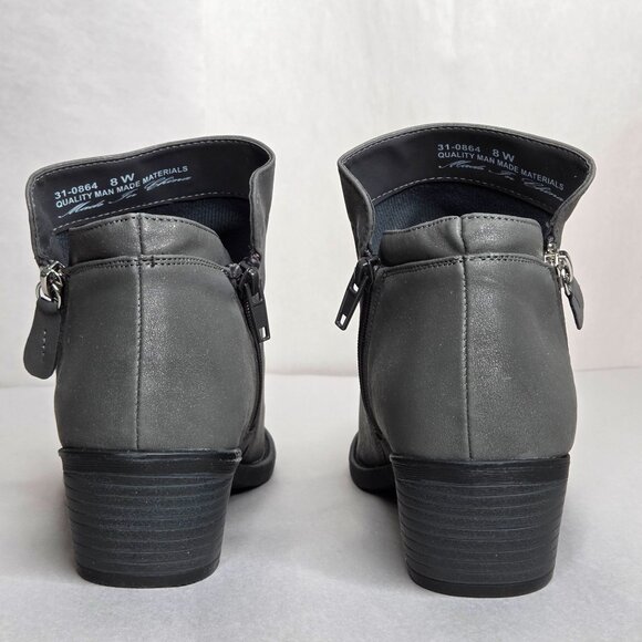 NWOT Easy Street Women's Gusto Comfort Gray Booties - Picture 3 of 7